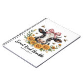 Die Joyfull Strawberry Cow Liebe Classic T-Shi Notizblock (Linke Seite)