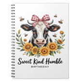 Die Joyfull Strawberry Cow Liebe Classic T-Shi Notizblock (Vorderseite)