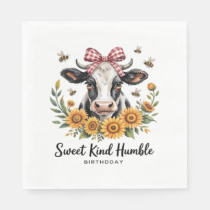 Die Joyfull Strawberry Cow Liebe Classic T-Shi Serviette