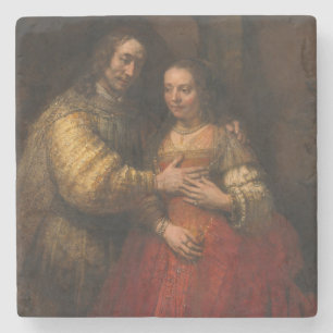 Die Jüdische Braut (von Rembrandt) Steinuntersetzer