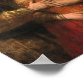 Die jüdische Brautmalerei von Rembrandt Poster (Ecke)