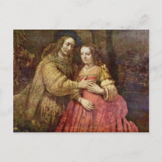 Die jüdische Brücke (The Couple) von Rembrandt Van Postkarte