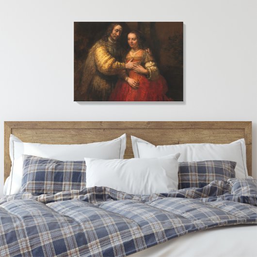 Die jüdische Brücke (von Rembrandt) Leinwanddruck (Insitu (Schlafzimmer))