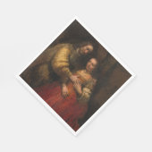 Die jüdische Brücke (von Rembrandt) Serviette (Ecke)