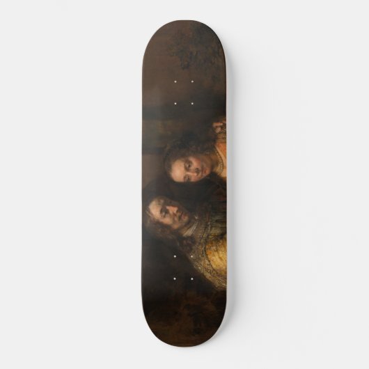 Die jüdische Brücke (von Rembrandt) Skateboard (Vorderseite)
