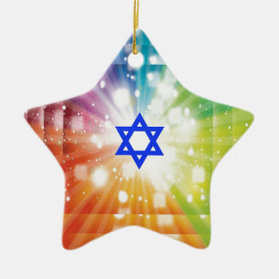 Die jüdische Explosion der Lichter Keramik Ornament