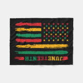 Die jüdische Flagge der Afrikanischen Geschichte 1 Fleecedecke (Vorderseite (Horizontal))