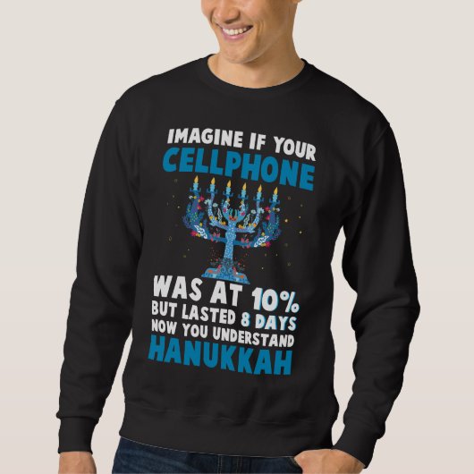 Die jüdischen Weihnachtsfeste der Funny Hanukkah v Sweatshirt (Vorderseite)