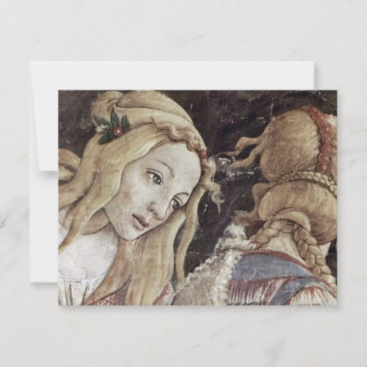 Die Jugend von Mosese, Detail durch Botticelli Einladung (Vorderseite)