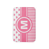 Die jugendlich Mädchen-personalisiertes rosa Badematte (Vorderseite Vertikal)