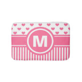 Die jugendlich Mädchen-personalisiertes rosa Badematte (Vorderseite)