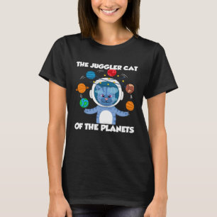 Die Juggler-Katze der Planeten T-Shirt