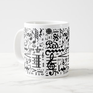 Die Jumbo-Tasse der Musikalischen Symbole
