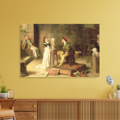 Die junge Bildhauerin (Öl auf Leinwand) Leinwanddruck (Insitu (Wohnzimmer))