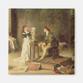 Die junge Bildhauerin (Öl auf Leinwand) Magnet (Vorne)