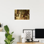 Die junge Bildhauerin (Öl auf Leinwand) Poster (Heimbüro)
