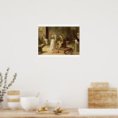 Die junge Bildhauerin (Öl auf Leinwand) Poster (Küche)