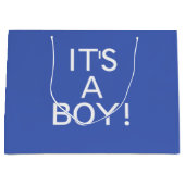 Die junge blaue Geschenktasche Große Geschenktüte (Vorderseite)