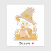 Die junge Hexe Aufkleber (Blatt)