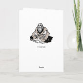 Die Junge keine Geburtskarte mehr Karte (Rückseite)