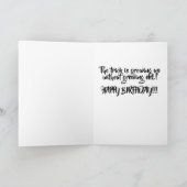 Die Junge keine Geburtskarte mehr Karte (Innenseite)