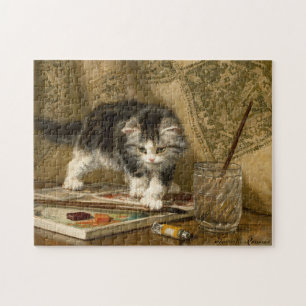 Die junge Künstlerin   Henriëtte Ronner-Knip Puzzle