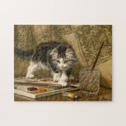 Die junge Künstlerin | Henriëtte Ronner-Knip Puzzle (Horizontal)
