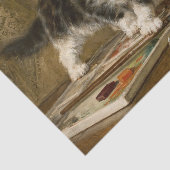 Die junge Künstlerin von Henriette Ronner Knip Seidenpapier (Ausschnitt)