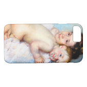 Die junge Mutter, Cassatt Case-Mate iPhone Hülle (Rückseite (Horizontal))
