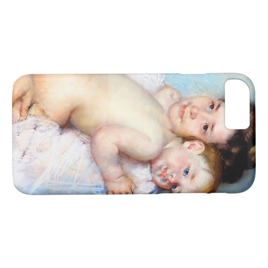 Die junge Mutter, Cassatt Case-Mate iPhone Hülle (Rückseite (Horizontal))
