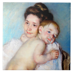Die junge Mutter, Cassatt Fliese