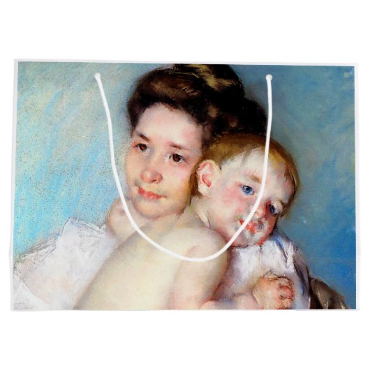 Die junge Mutter, Cassatt Große Geschenktüte (Rückseite)