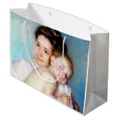 Die junge Mutter, Cassatt Große Geschenktüte (Rückseite Schrägansicht)