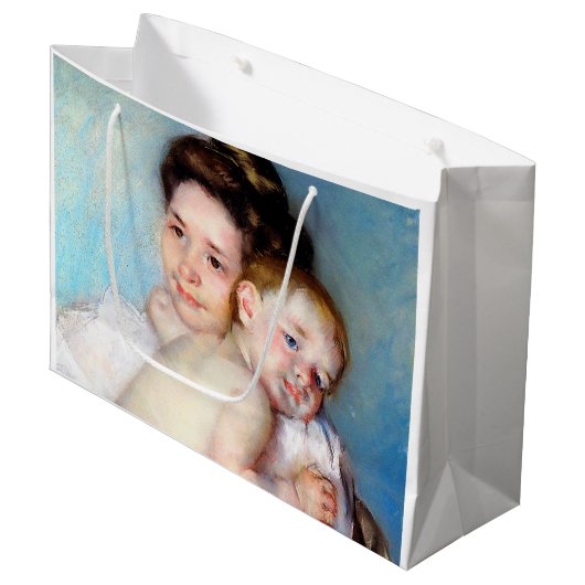 Die junge Mutter, Cassatt Große Geschenktüte (Vorderseite Schrägansicht)