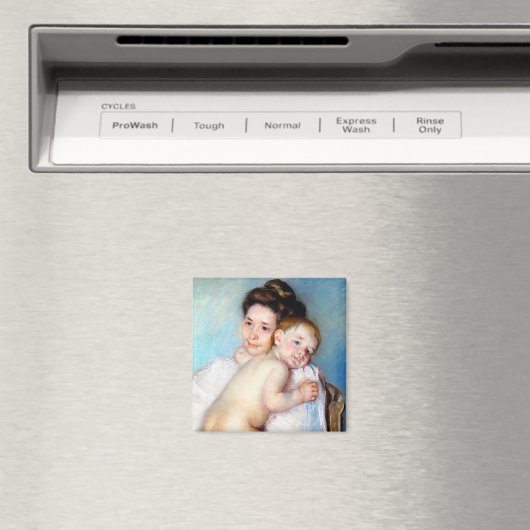Die junge Mutter, Cassatt Magnet (In Situ (Geschirrspüler))