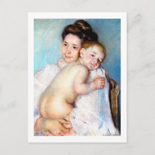 Die junge Mutter, Cassatt Postkarte