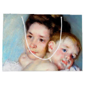 Die junge Mutter, die große, kassattige Geschenkta Große Geschenktüte (Rückseite)