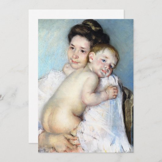 Die junge Mutter | Mary Cassatt (Vorne/Hinten)