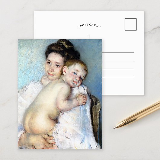 Die junge Mutter | Mary Cassatt Postkarte