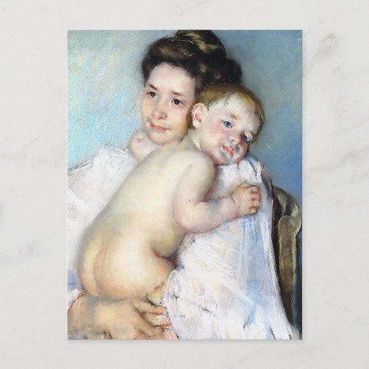 Die junge Mutter | Mary Cassatt Postkarte (Vorderseite)