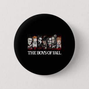 Die Jungen des Herbstes Vintage Gruselige Horrorfi Button