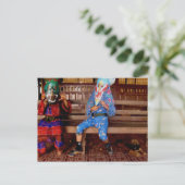 die Jungen, die BEÄNGSTIGEND werden wollen Postkarte (Stehend Vorderseite)