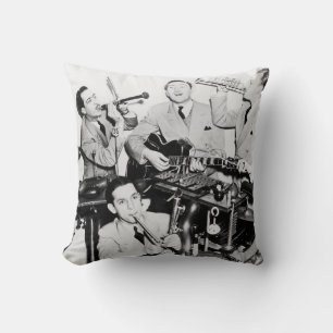 Die Jungen in der Bandvintage, Musik, Band, Retro, Kissen
