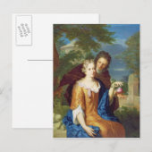 Die jungen Liebhaber Postkarte (Vorne/Hinten)