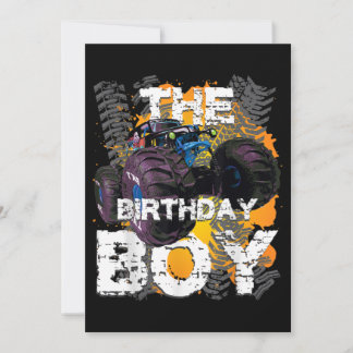 Die Jungen-Monster-Matching-Familie zum Geburtstag Einladung