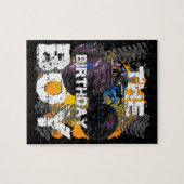 Die Jungen-Monster-Matching-Familie zum Geburtstag Puzzle (Horizontal)