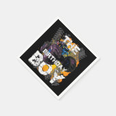 Die Jungen-Monster-Matching-Familie zum Geburtstag Serviette (Ecke)