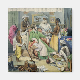 Die jungen Toilette des Zivilisten, überziehen 1 Magnet
