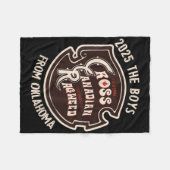 Die Jungen von Oklahoma Conc Fleecedecke (Vorderseite (Horizontal))