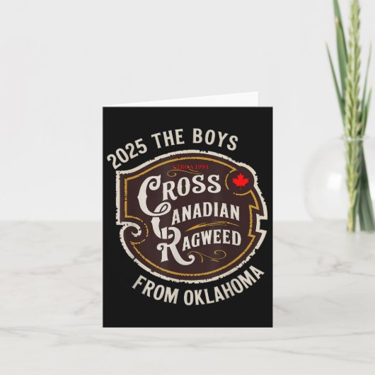 Die Jungen von Oklahoma Conc Karte (Vorderseite)